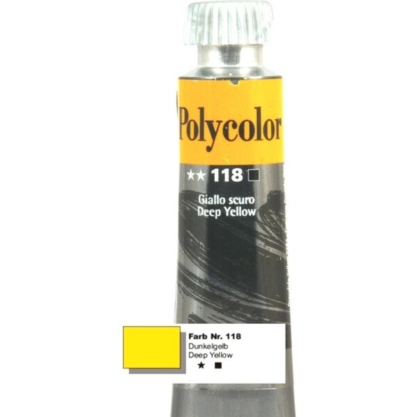 Nr.118 Polycolor Acryl-Malfarbe Dunkelgelb 