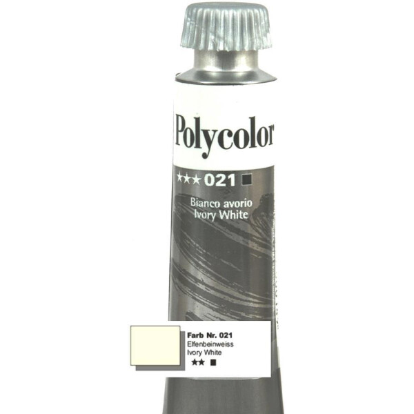 Nr.021 Polycolor Acryl-Malfarbe Elfenbeinweiss 