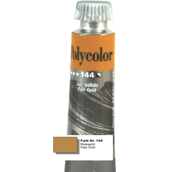 Nr.144 Polycolor Acryl-Malfarbe blassgold
